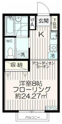 コーポリリーの物件間取画像